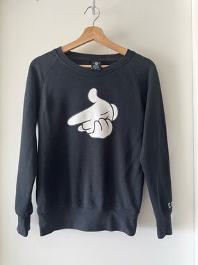 Crooks & Castles Graphic Crewneck Sweatshirt Men’s M Black Streetwear Y2K